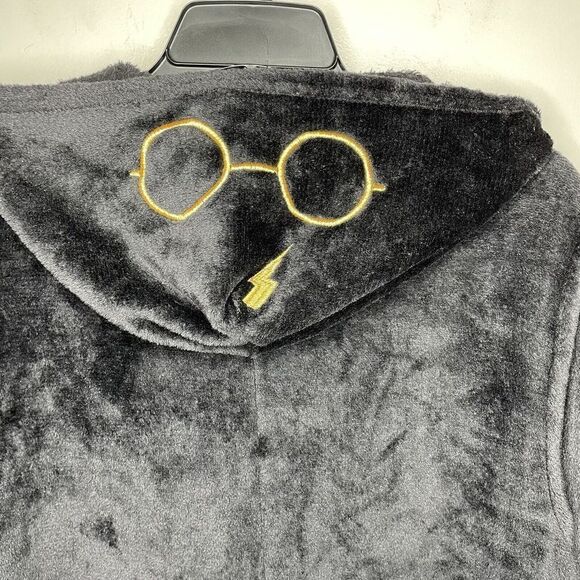 HARRY POTTER Pajamas Unisex Small S One-Piece Full-Zip Costume Hoodie Gryffindor - Picture 6 of 11